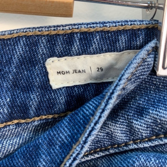 Pac Sun Jeans Womens 29 Blue Pintuck Seam High Rise Mom - Picture 7 of 13